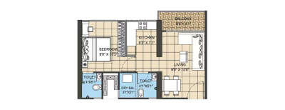 Swaminarayan City, 1 BHK-403 Sq.ft