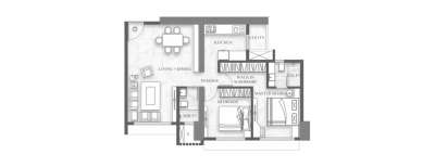 Paradigm Anantaara, 2 BHK-700 Sq.ft