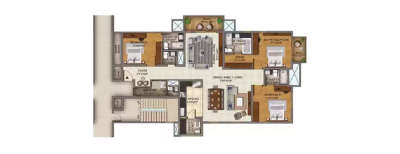 Century Ethos, 3 BHK-2055 Sq.ft