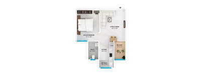 Excellaa Florence, 1 BHK-359 Sq.ft