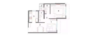 UK Luxecity, 1 BHK-397 Sq.ft