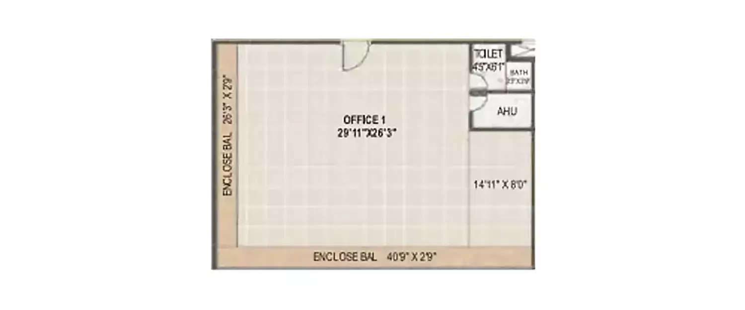 Floor plan for Commercial Office