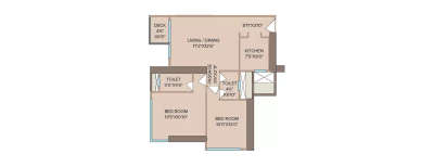 Marathon Monte South, 2 BHK-750 Sq.ft