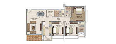 Runwal Codename Rare, 3 BHK-1101 Sq.ft