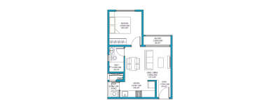 Godrej Splendour, 1 BHK-982 Sq.ft