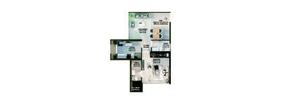 Samarth Aura, 1 BHK-431 Sq.ft