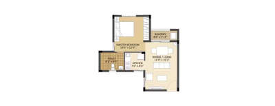 Arun Excello Ziva, 1 BHK-645 Sq.ft