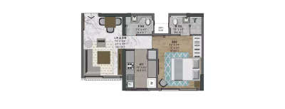 Sugee Atharva, 1 BHK-385 Sq.ft
