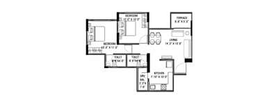 Shiv Divine Dazzle, 2 BHK-627 Sq.ft