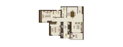 Legacy Salvador, 2 BHK-886 Sq.ft
