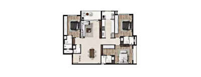 Legacy Belicia, 3 BHK-2170 Sq.ft