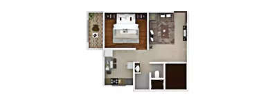 Konark Virtue, 1 BHK-345 Sq.ft