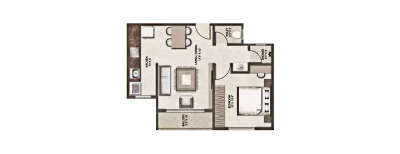 Legacy Vivienda, 1 BHK-397 Sq.ft