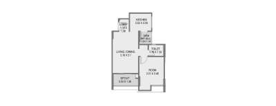 Saarrthi Savvy Homes, 1 BHK-515 Sq.ft