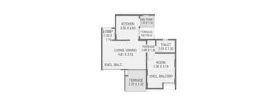 Saarrthi Stanza, 1 BHK-361 Sq.ft