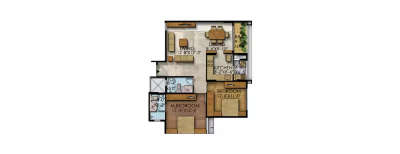 Mahaveer Ranches, 2 BHK-818 Sq.ft