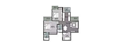 Gulshan Vivante, 2.5 BHK-1080 Sq.ft
