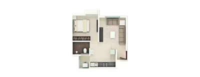 Rohan Akriti, 1 BHK-535 Sq.ft