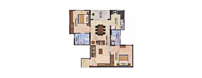 Radiance Sapphire, 2 BHK-1103 Sq.ft