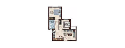 Casagrand Ferns, 2 BHK-590 Sq.ft