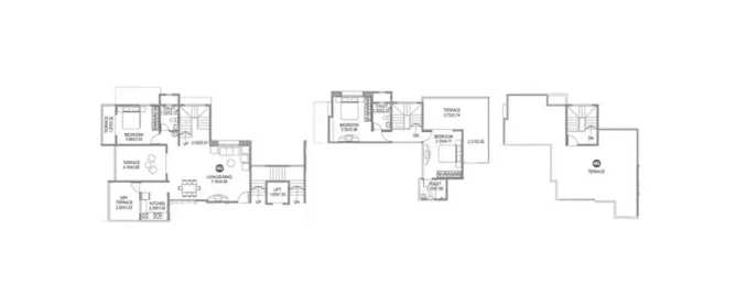 Paranjape Schemes Amruta Deccan Gymkhana - Floor plan 3 BHK 2378 Sq.ft