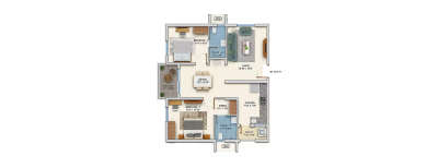 ASBL Springs, 2 BHK-1210 Sq.ft