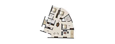TVH Ouranya Bay, 3 BHK-2084 Sq.ft