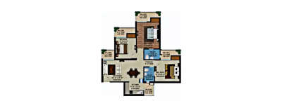Supertech Capeluxe, 3 BHK-1395 Sq.ft