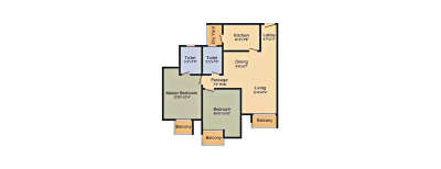 ATS The Hedges, 2 BHK-1150 Sq.ft