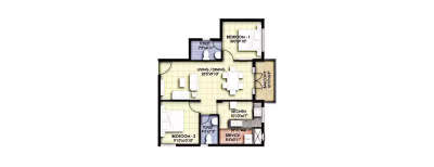 VGN Temple Town, 2 BHK-960 Sq.ft