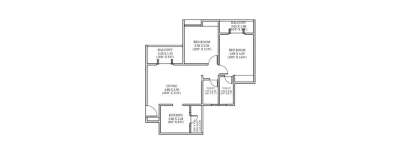 Kohinoor Zen Estate, 2 BHK-448 Sq.ft