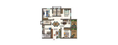 Candeur Twins, 3 BHK-1590 Sq.ft