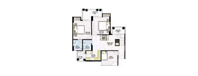 Panchsheel Hynish, 2.5 BHK-728 Sq.ft