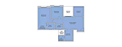 GKG King’s Way, 2 BHK-905 Sq.ft