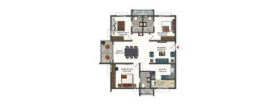 Ramky One Odyssey, 3 BHK-1750 Sq.ft