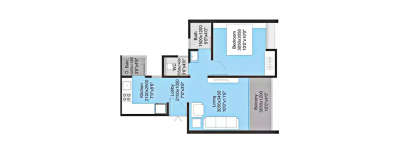 Majestique Rhythm County, 1 BHK-438 Sq.ft