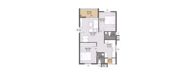 The Kalpavriksha, 2 BHK-957 Sq.ft