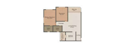Vascon Ela, 2 BHK-1115 Sq.ft