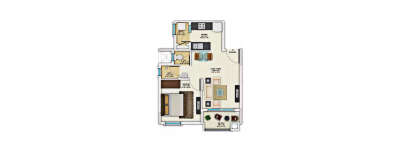 TATA New Haven Ribbon Walk, 1 BHK-612 Sq.ft