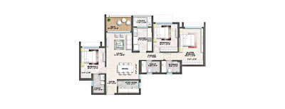 Lodha Vikhroli, 3 BHK-1025 Sq.ft