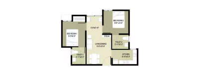 Arun Excello Compact Homes Triveni, 2 BHK-590 Sq.ft