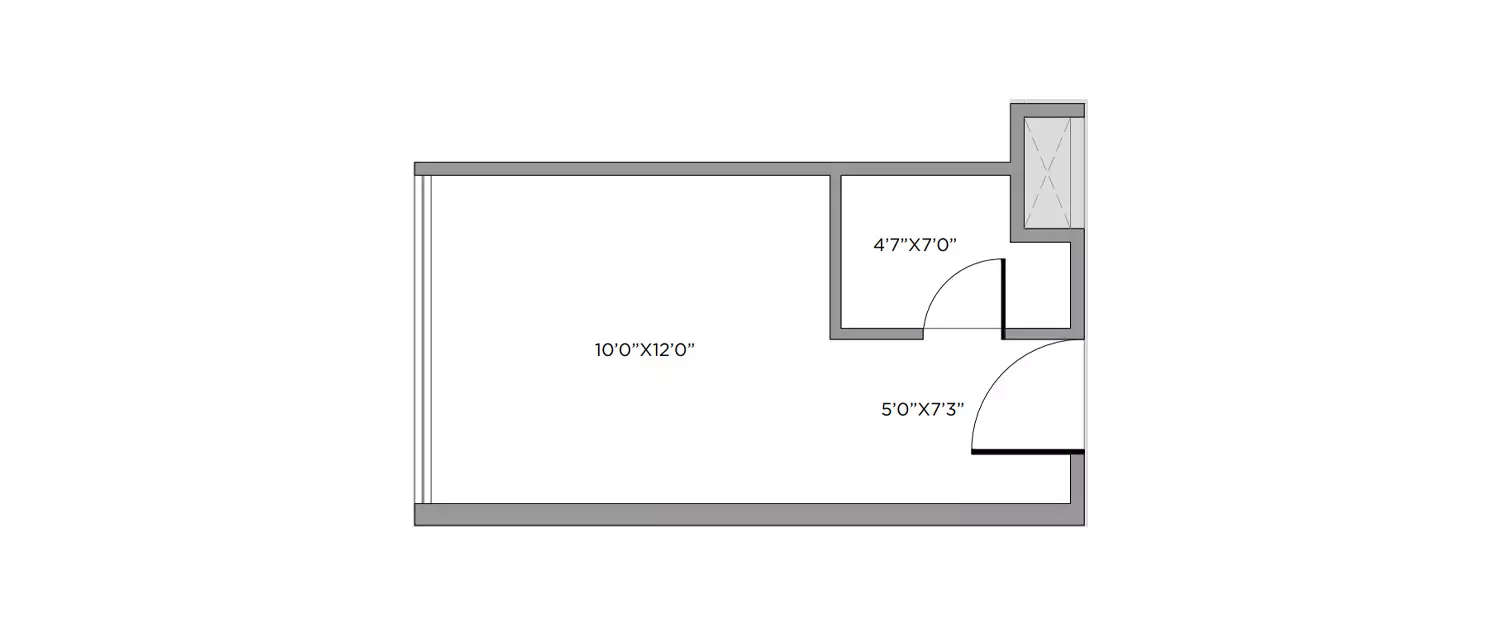 Floor plan for Studio