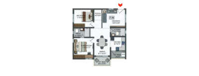 Team4 Nyla, 2 BHK-1200 Sq.ft