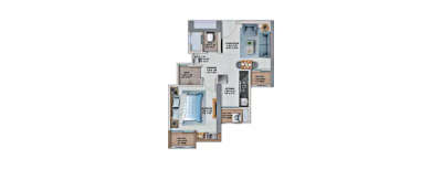Provident Palmvista, 1 BHK-395 Sq.ft