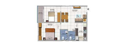 Urbanrise Spring Is In The Air, 2 BHK-810 Sq.ft