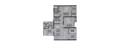 Rama Parkland, 2 BHK-489 Sq.ft