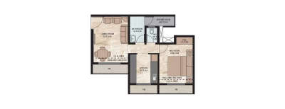 Vihang Golden Hills, 1 BHK-330 Sq.ft