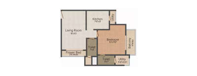 Ajmera New Era Yogidham Phase IV, 1 BHK-460 Sq.ft