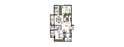 Mahaveer Grandis, 2 BHK-1165 Sq.ft