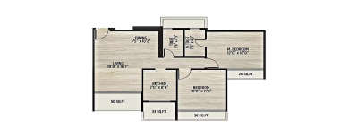 Prajapati Magnum, 2 BHK-736 Sq.ft